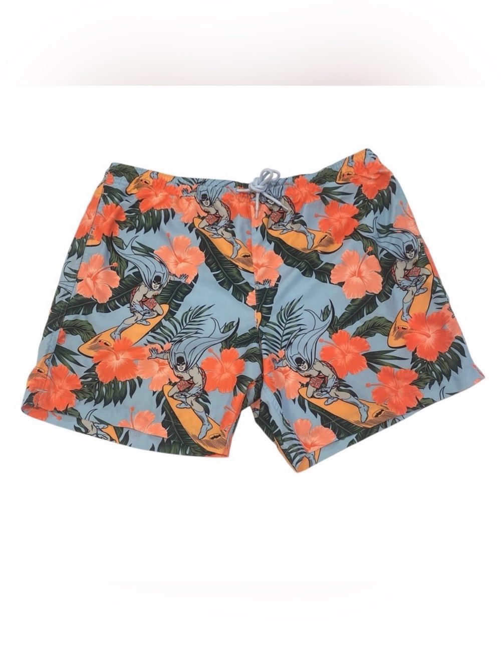 Batman Surfing Tropical Swim Surf Shorts - Men’s XL - Like New